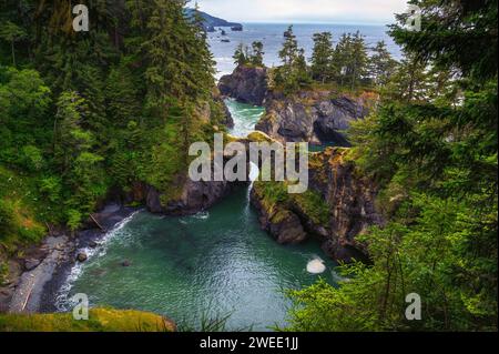 Samuel H. Boardman State Scenic Corridor dans l'Oregon, États-Unis. Banque D'Images