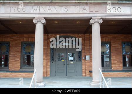 Winants Hall est un bâtiment éducatif historique situé sur le campus Queens de l'Université Rutgers, Nouveau-Brunswick, New Jersey, États-Unis. Banque D'Images