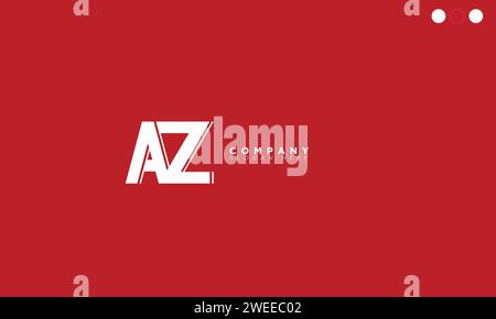 Lettres AZ Alphabet initiales logo du monogramme Illustration de Vecteur