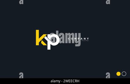 KP lettres Alphabet initiales logo du monogramme Illustration de Vecteur