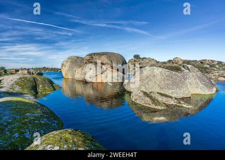 Monumeto Natural de Los Barruecos (Espagne) Banque D'Images