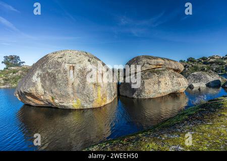 Monumeto Natural de Los Barruecos (Espagne) Banque D'Images