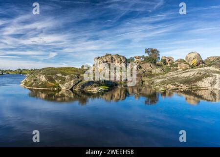 Monumeto Natural de Los Barruecos (Espagne) Banque D'Images