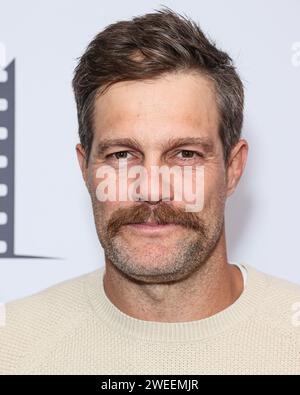 HOLLYWOOD, LOS ANGELES, CALIFORNIE, États-Unis - JANVIER 24 : Geoff Stults arrive à la première de Los Angeles de "Junction" de VMI Releasing qui s'est tenue au Harmony Gold Theater le 24 janvier 2024 à Hollywood, Los Angeles, Californie, États-Unis. (Photo de Xavier Collin/image Press Agency) Banque D'Images