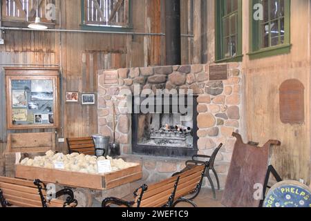 Bisbee, AZ., États-Unis 12/30/202. Queen #15 offre aux visiteurs un aperçu de l'exploitation minière en tunnel, les difficultés des mineurs et des mules utilisés pour transporter le minerai. Banque D'Images