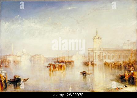 JMW Turner, le Dogana, San Giorgio, Citella, des marches de l'Europe (Venise), peinture de paysage à l'huile sur toile, 1842 Banque D'Images