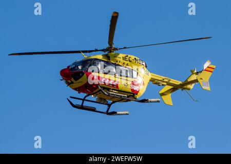 Hélicoptère médical Eurocopter EC-145 Banque D'Images