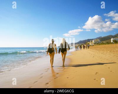 Spaziergang am Strand von Jandia auf Fuerteventura/Süd am 19.01.2011 *** marcher sur la plage de Jandia sur Fuerteventura Sud sur 19 01 2011 Banque D'Images