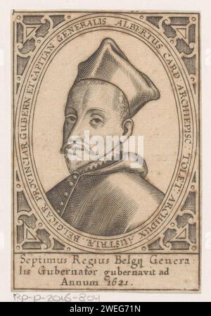 Portrait d'Albrecht, Archiduc d'Autriche, Anonyme, 1621 - 1699 gravure sur papier Banque D'Images