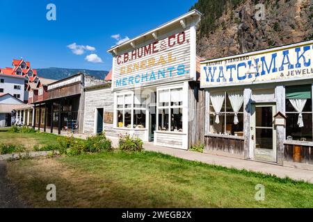 Three Valley Gap Colombie-Britannique Canada, juillet 13 2023 : ville historique d'époque dans une destination touristique le long de la route transcanadienne. Banque D'Images