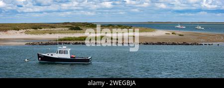 La vie à Chatham Pier - Cape Cod, Nouvelle-Angleterre Banque D'Images