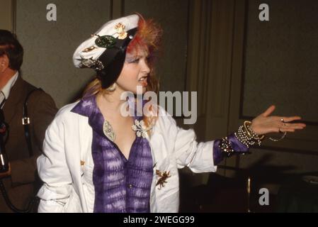 Cyndi Lauper 1985 crédit: Ralph Dominguez/MediaPunch Banque D'Images
