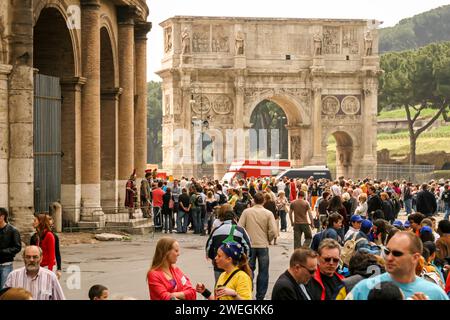 ARC DE CONSTANTIN, ROME, ITALIE Banque D'Images