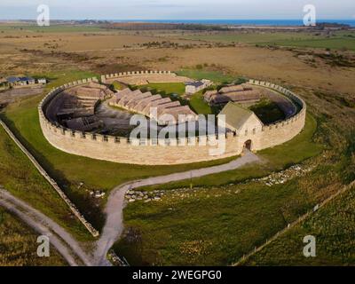Fort d'Eketorp sur l'île suédoise de Öland Banque D'Images
