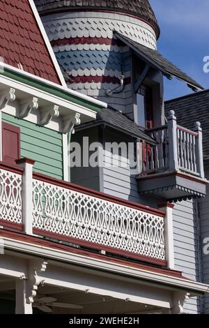 Maison victorienne à Cape May, New Jersey Banque D'Images