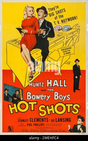 Affiche de film vintage pour le film Hot Shots de 1956 Banque D'Images