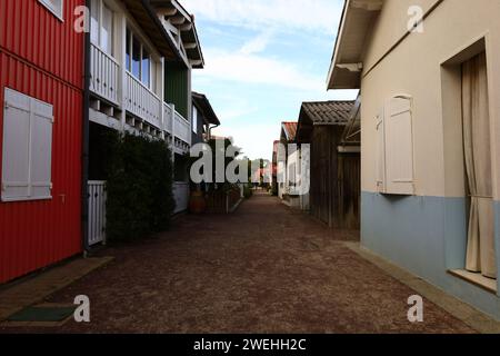 Le Canon est un village de la commune de Lège-Cap-Ferret Banque D'Images