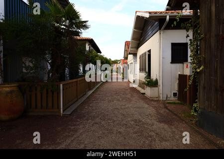 Le Canon est un village de la commune de Lège-Cap-Ferret Banque D'Images