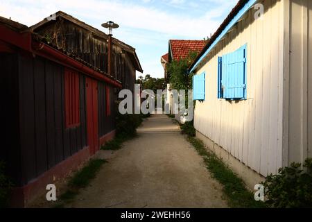 Le Canon est un village de la commune de Lège-Cap-Ferret Banque D'Images