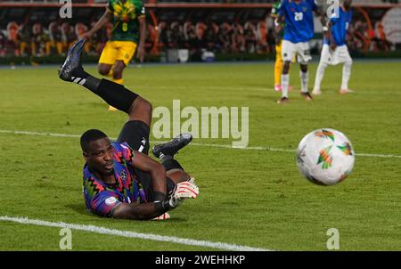 Janvier 24 2024 : Ismael Diarra Diawara (Mali) // lors d'un match de la coupe d'Afrique des Nations Groupe E, Namibie vs Mali, au Stade Laurent Pokou, San Pedro, Côte d'Ivoire. Kim Price/CSM Banque D'Images