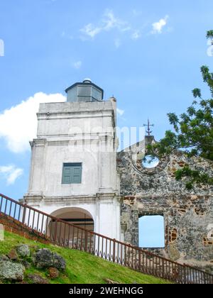 St. Église de Paul sur la colline de Melaka City dans l'État de Malacca en Malaisie. Banque D'Images