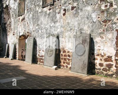 St. Église de Paul sur la colline de Melaka City dans l'État de Malacca en Malaisie. Banque D'Images