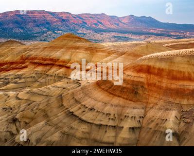 Painted Hills Overlook, Oregon Banque D'Images