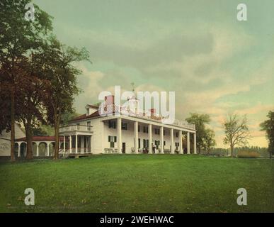 The Mansion, Mount Vernon, comté de Fairfax, Virginie 1901. Banque D'Images