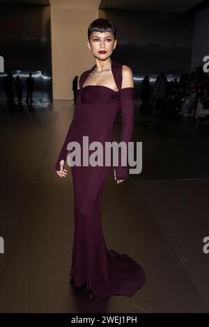 Paris, Frankreich. 25 janvier 2024. ZENDAYA participe à FENDI haute Couture Runway Printemps/été 2024 pendant la semaine de la mode haute Couture de Paris le 2024 janvier - Paris ; France 25/01/2024 Credit : dpa/Alamy Live News Banque D'Images