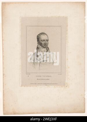 Portrait de James Caulfield, livre et post-vendeur à Londres, Robert Cooper, d'après Henry Walton, 1814 gravures sur papier imprimé, librairie, libraire. marchand d'art (+ arts graphiques) Banque D'Images