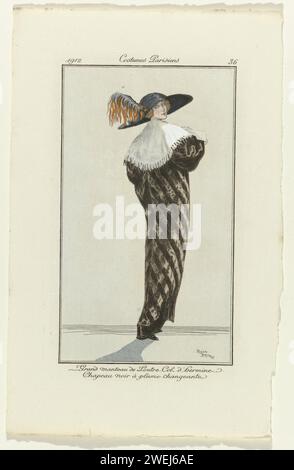 Journal des dames et de la mode : The Fashion Illustrators, Anonyme, 1912 plaques de mode gravées sur papier Banque D'Images