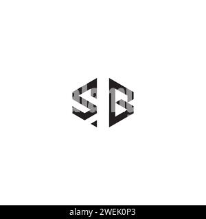 Concept abstrait SG dans la conception professionnelle de haute qualité qui imprimera bien sur tous les supports d'impression Illustration de Vecteur