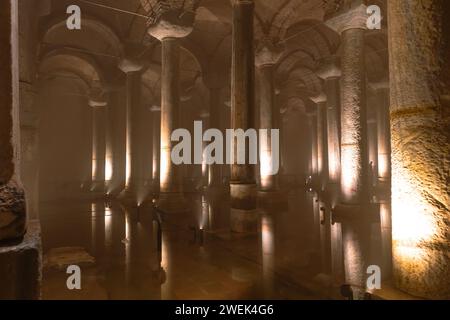 Citerne Basilique aka Yerebatan Sarnici à Istanbul. Istanbul Turkiye - 8.3.2022 Banque D'Images