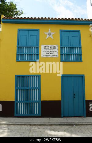 Musée du lieu de naissance José Martí à la Havane, Cuba. Banque D'Images