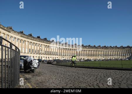 The Royal Crescent Bath sumerset Royaume-Uni Banque D'Images