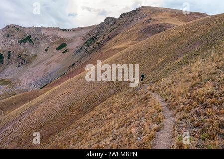 Randonnée dans la nature sauvage du mont Zirkel, Colorado Banque D'Images