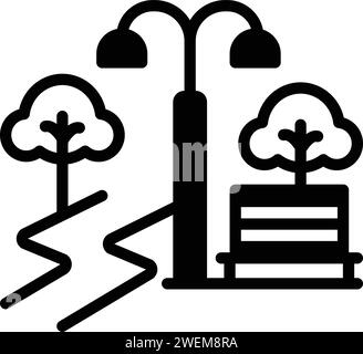 Icône pour Park, jardin Illustration de Vecteur
