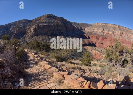 Chemin rocheux dans Hermit Canyon Grand Canyon AZ Banque D'Images