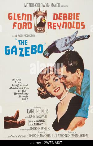 The Gazebo feat Glenn Ford et Debbie Reynolds (MGM, 1960) affiche de vieux film Banque D'Images