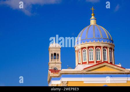 Ermoupoli Eglise d'Agios Nikolaos en Grèce Banque D'Images