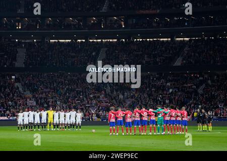 Madrid, Espagne. 25 janvier 2024. Lors du match de la Copa del Rey, la ronde de 8 entre l'Atletico de Madrid et le Sevilla FC a joué au stade Civitas Metropolitano le 25 janvier 2024 à Madrid, en Espagne. (Photo de Cesar Cebolla/PRESSINPHOTO) crédit : PRESSINPHOTO SPORTS AGENCY/Alamy Live News Banque D'Images