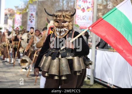 Festival international de mascarade Surva à Pernik, Bulgarie Banque D'Images