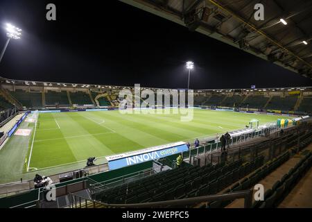 Den Haag, pays-Bas. 26 janvier 2024. DEN HAAG, 26-01-2024, Bingoal Stadion, Dutch Keuken Kampioen Divisie football, saison 2023/2024, aperçu du stade avant le match ado Den Haag vs FC Emmen crédit : Pro Shots/Alamy Live News Banque D'Images