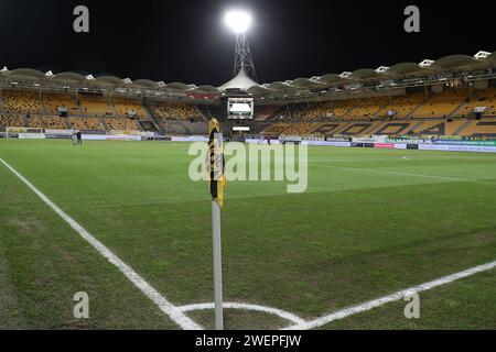 KERKRADE, pays-Bas. 26 janvier 2024. Football, pays-Bas Keuken Kampioen Divisie, Roda JC - Jong Utrecht, Parkstad Limburg Stadium, saison 2023/2024, aperçu du stade crédit : Pro Shots/Alamy Live News Banque D'Images