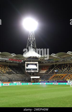 KERKRADE, pays-Bas. 26 janvier 2024. Football, pays-Bas Keuken Kampioen Divisie, Roda JC - Jong Utrecht, Parkstad Limburg Stadium, saison 2023/2024, aperçu du stade crédit : Pro Shots/Alamy Live News Banque D'Images