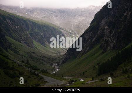 Détail des Alpes dans la vallée de Habachtal, Autriche Banque D'Images