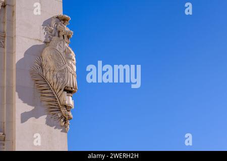 Détail de la statue au Monument à Victor Emmanuel II, Rome Banque D'Images