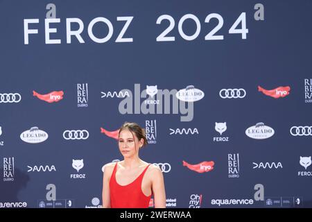 Madrid. Espagne. 20240126, Irene Escolar assiste aux Feroz Awards 2024 - tapis rouge au Palais Vistalegre le 26 janvier 2024 à Madrid, Espagne Credit : MPG/Alamy Live News Banque D'Images