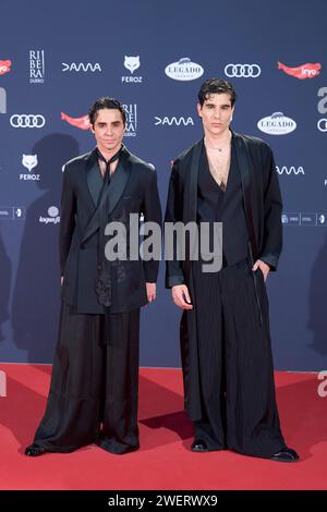 26 janvier 2024, Madrid, Madrid, Espagne : Javier Calvo, Javier Ambrossi assiste aux Feroz Awards 2024 - tapis rouge au Palais Vistalegre le 26 janvier 2024 à Madrid, Espagne (crédit image : © Jack Abuin/ZUMA Press Wire) USAGE ÉDITORIAL SEULEMENT! Non destiné à UN USAGE commercial ! Banque D'Images