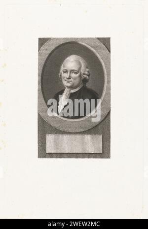 Portrait de Guy-Jean-Baptiste cible, Lambertus Antonius Claessens, c. 1792 - c. 1808 gravure sur papier Banque D'Images